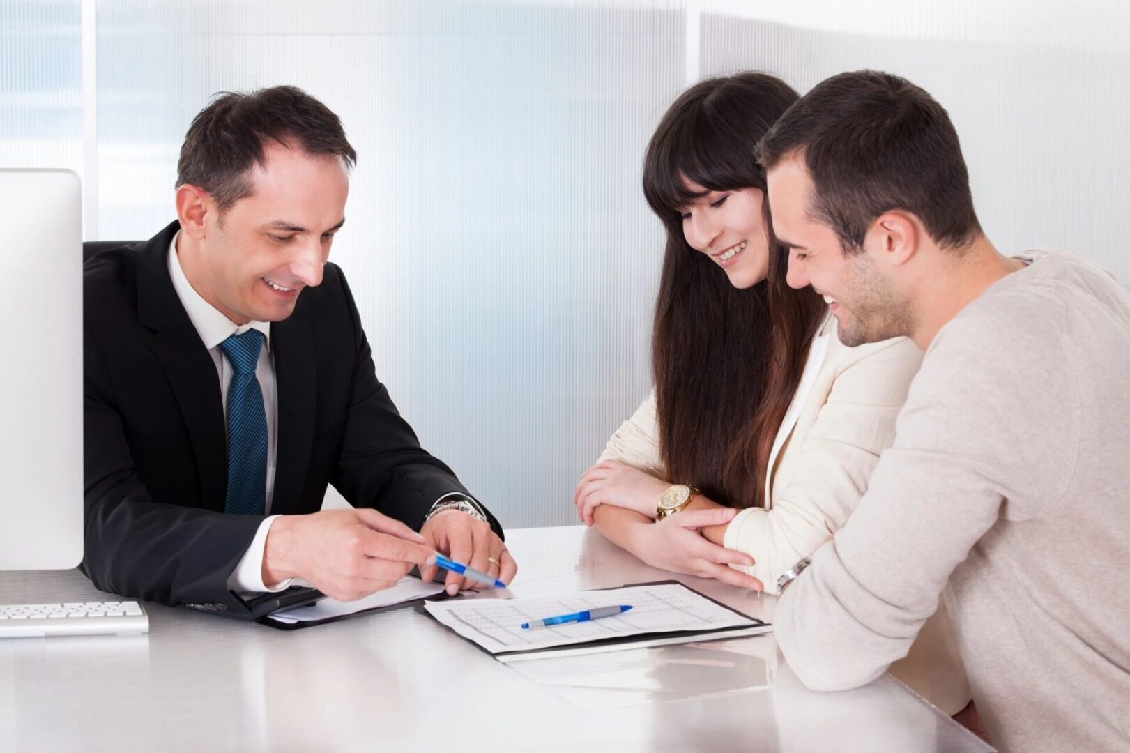 Professionals in a collaborative business meeting